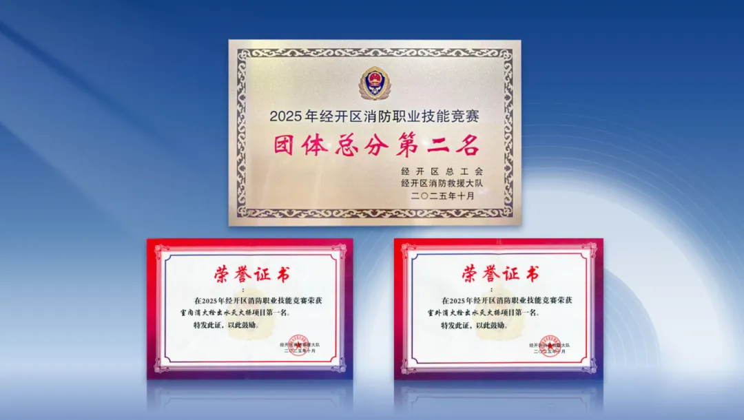 经开区“火焰蓝杯”消防竞赛落幕 安徽中环商管团队斩获多项殊荣