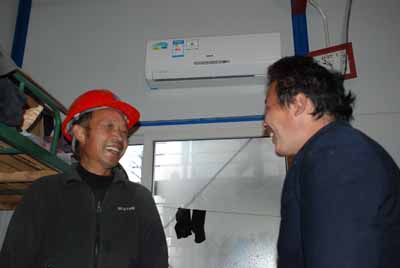 全市安全文明生产工作成绩显著 百日会战工作小组实地观摩中环城